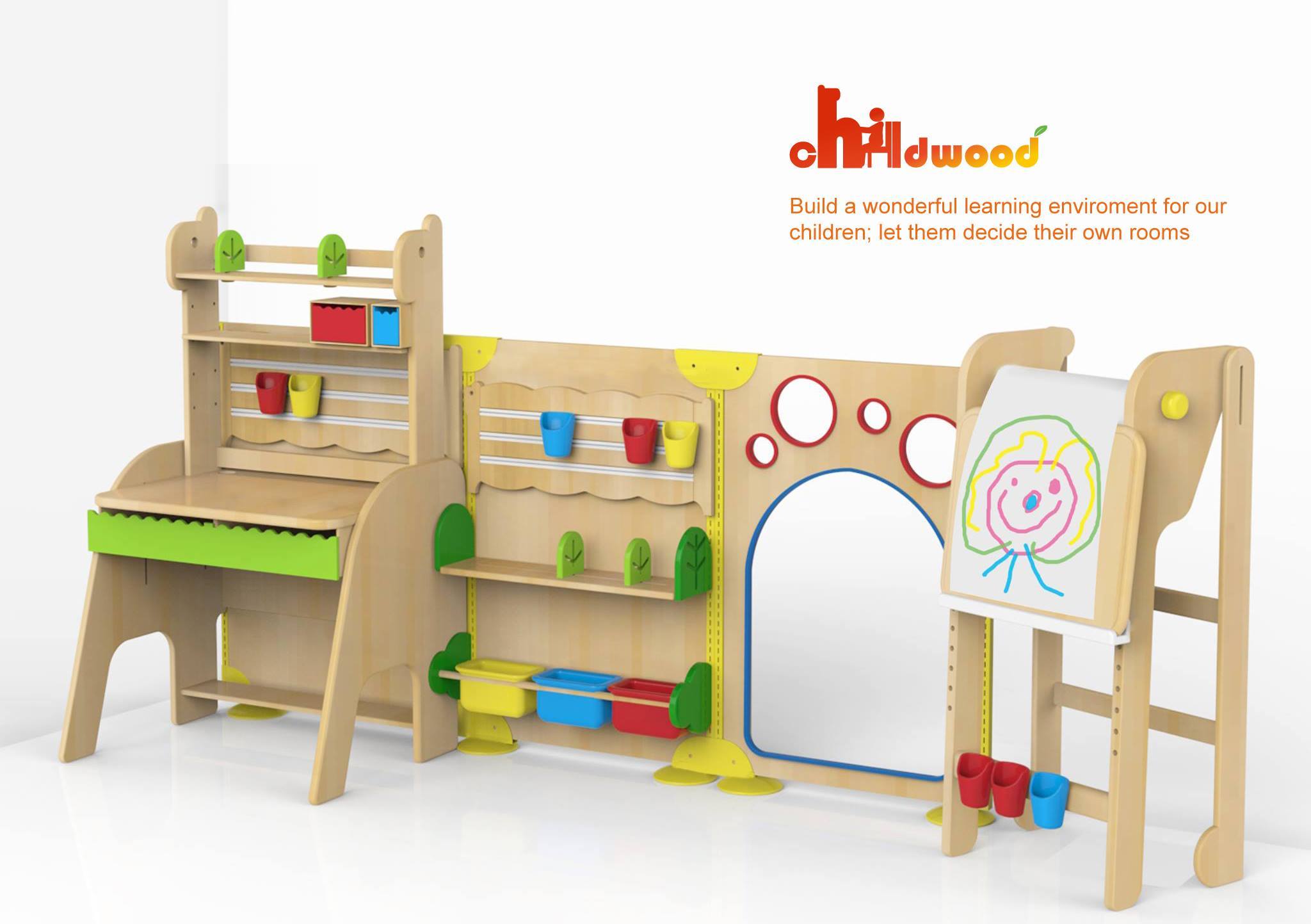 兒童學習系統家具 